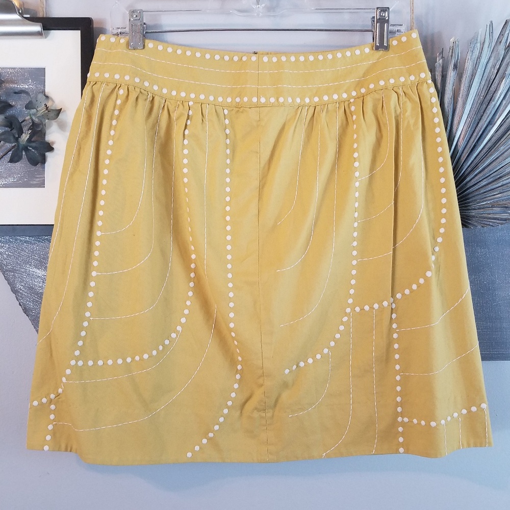 Anthropologie Floreat Embroidered Skirt 8